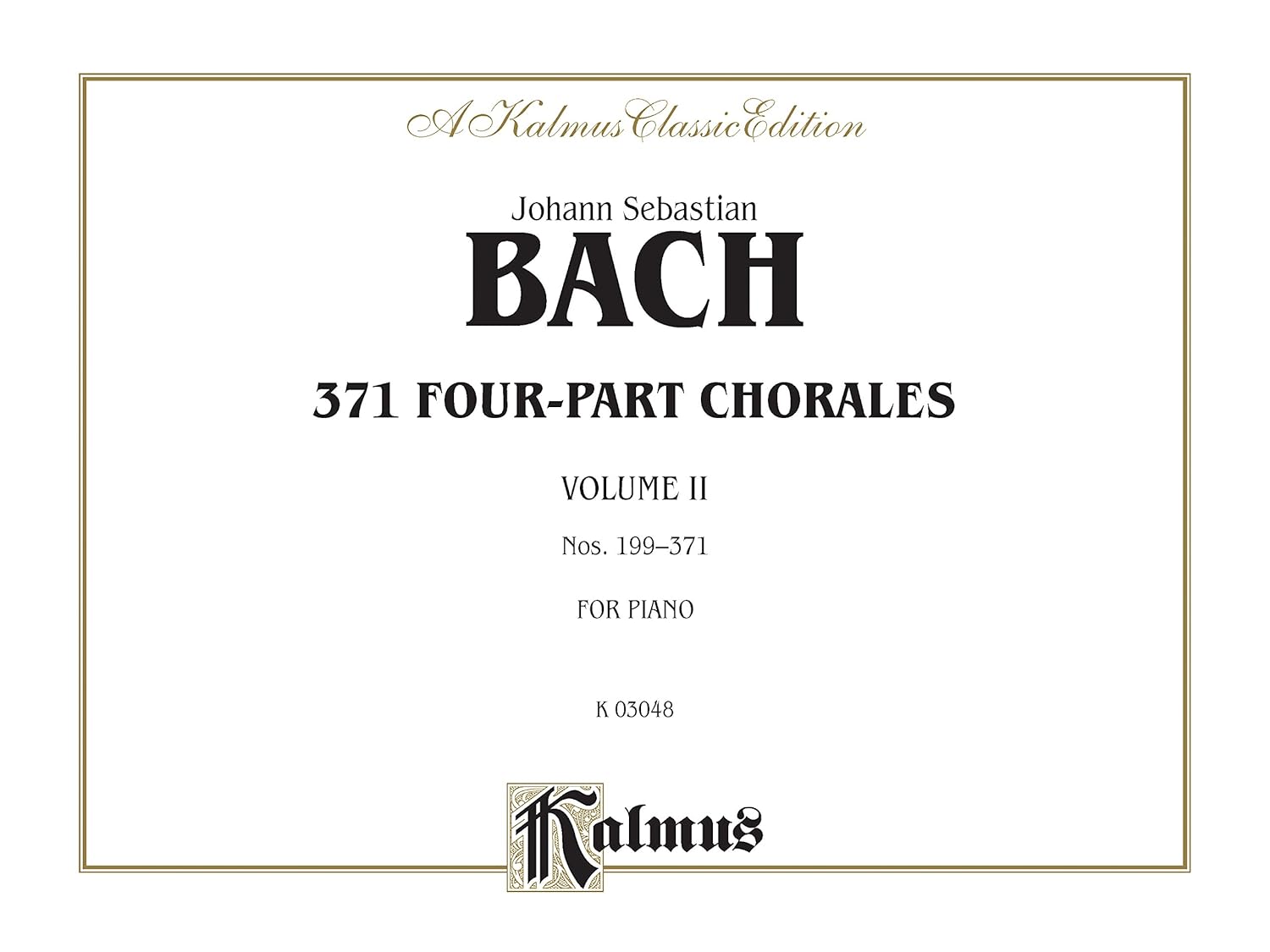 BACH J.S. - CORALES V.2 (199-371) (371) -