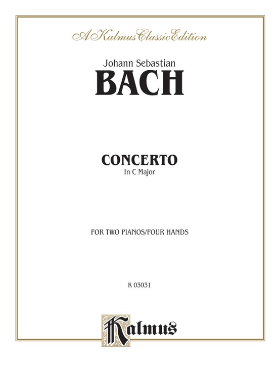 BACH J.S. - CONCIERTO DO M - BWV.1061