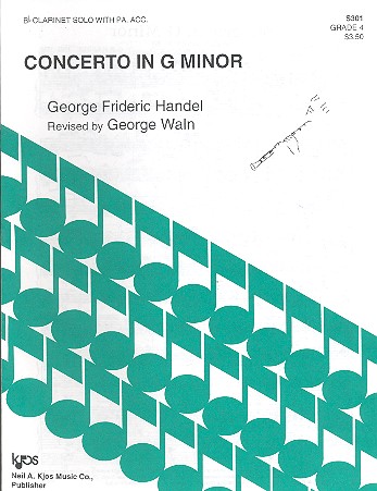 HANDEL.- CONCIERTO EN SOL m (CL/ P)