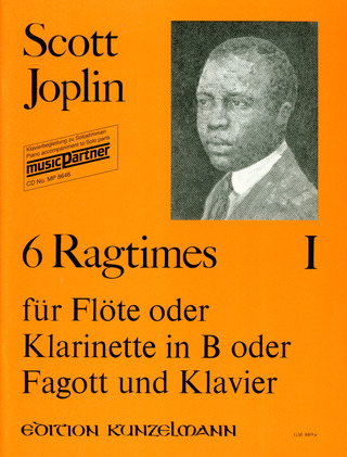 JOPLIN S. - RAGTIMES V.1 (6) (FLAUTA o CLARINETE o FAGOT Y PIANO)