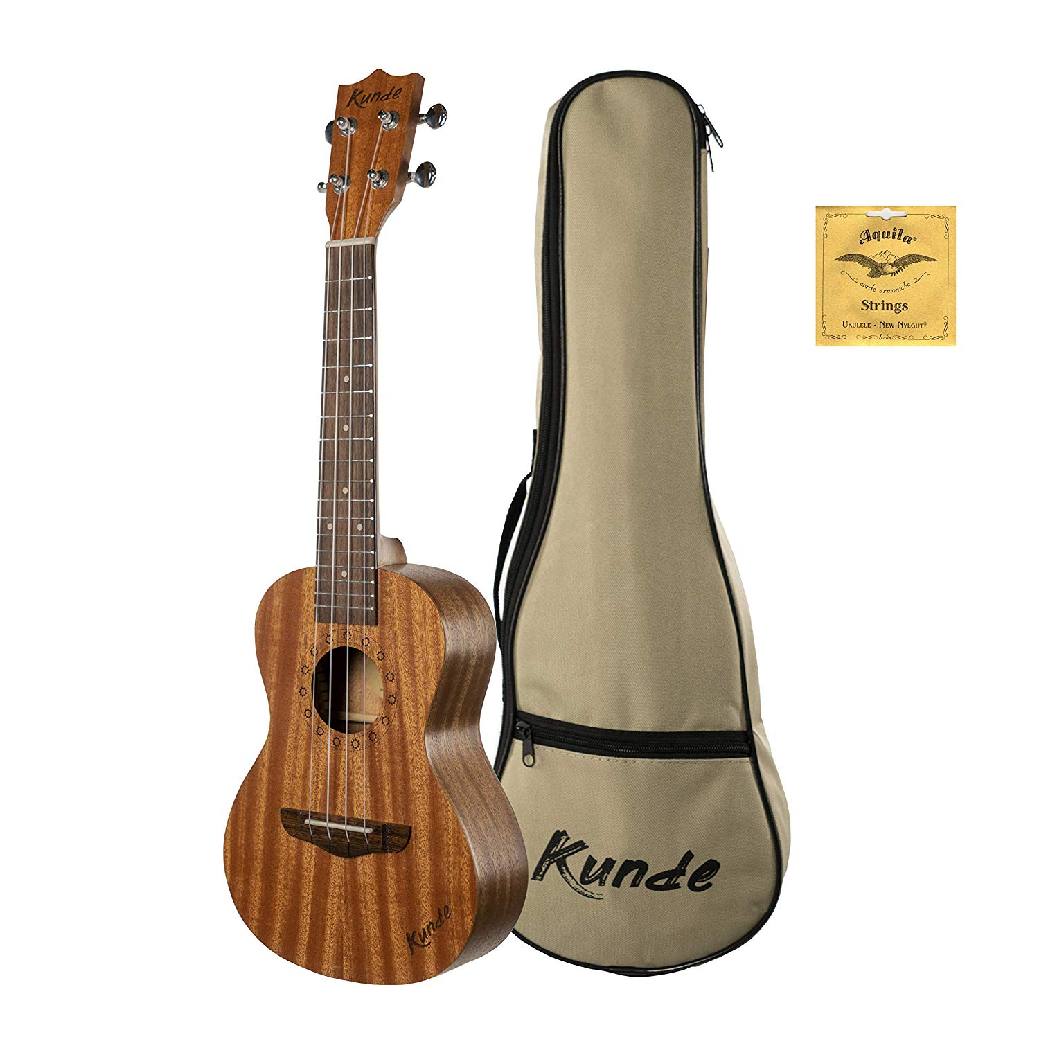 UKELELE CONCIERTO - KUNDE SUN 23 EQ ( Equalizado+Afinador incorporado)