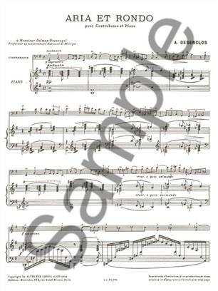 DESENCLOS A. - ARIA Y RONDO (CTBJO/PIANO)