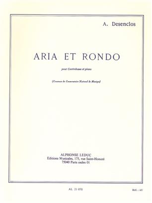 DESENCLOS A. - ARIA Y RONDO (CTBJO/PIANO)