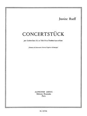 RUEFF J. - CONZERTSTUCK - TUBA O TROMBON BAJO Y PIANO