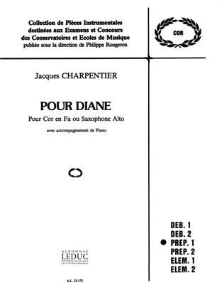 CHARPENTIER J. - POUR DIANE (trompa en fa o saxofon y piano)