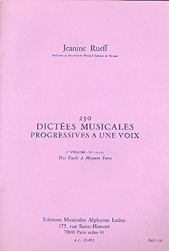 RUEFF J. - DICTADOS MUSICALES PROGRESIVOS A 1 VOZ (250) 2º