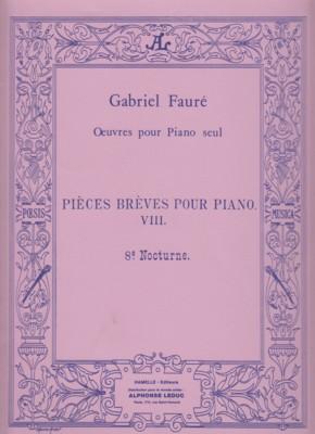 FAURE G. - NOCTURNO DE PIEZAS BREVES - OP.84 Nº8