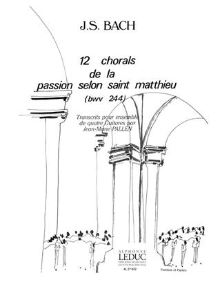 BACH J.S. - CORALES PASION SAN MARCOS BWV244 4 GUITRRAS (PAR Y PARTES)