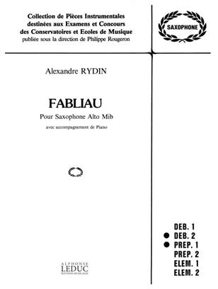 RYDIN A. - FABLIAU (SAXO MIb/PIANO)