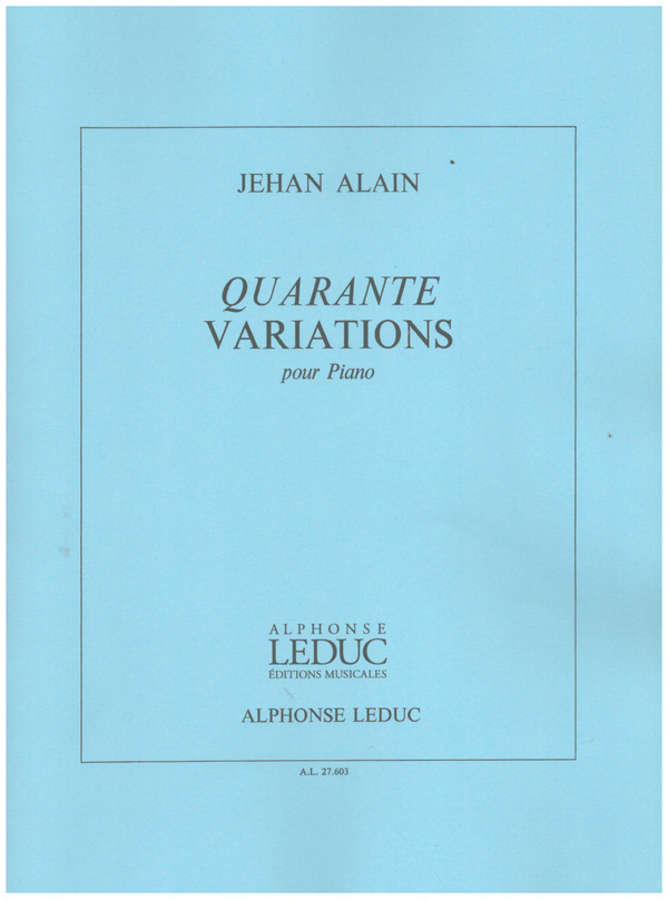 ALAIN J. - VARIACIONES (40) PIANO