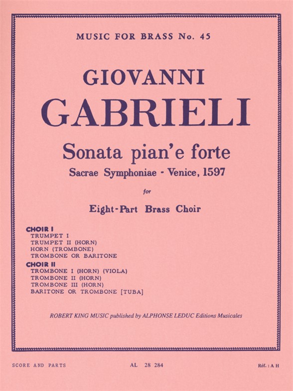 GABRIELI G. - SONATA PIAN E FORTE (8 PARTES)