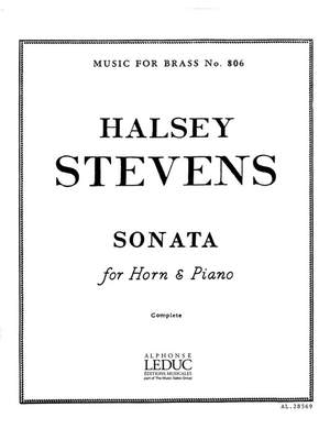 STEVENS H. - SONATA (TROMPA Y PIANO)