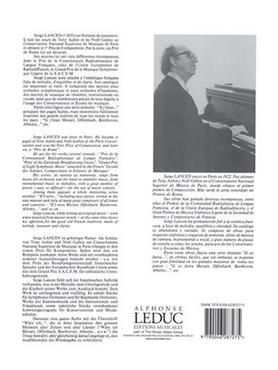 LANCE S. - FARNIENTE SAXO ALTO O BARITONO