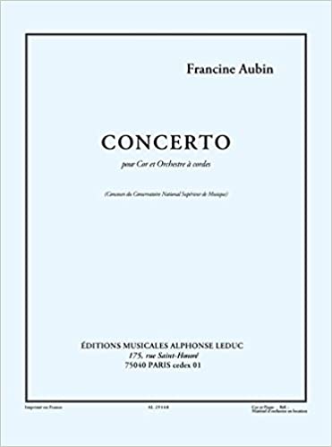 AUBIN F. - CONCIERTO (TROMPA EN FA Y PIANO)