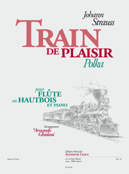 STRAUSS J. - TREN DE PLACER (POLKA) FLAUTA U OBOE Y PIANO