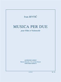 JEVTIC I. - MUSICA PER DUE FLAUTA Y VIOLONCELLO