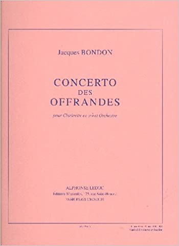 BONDON J. - CONCIERTO DE OFFRANDES