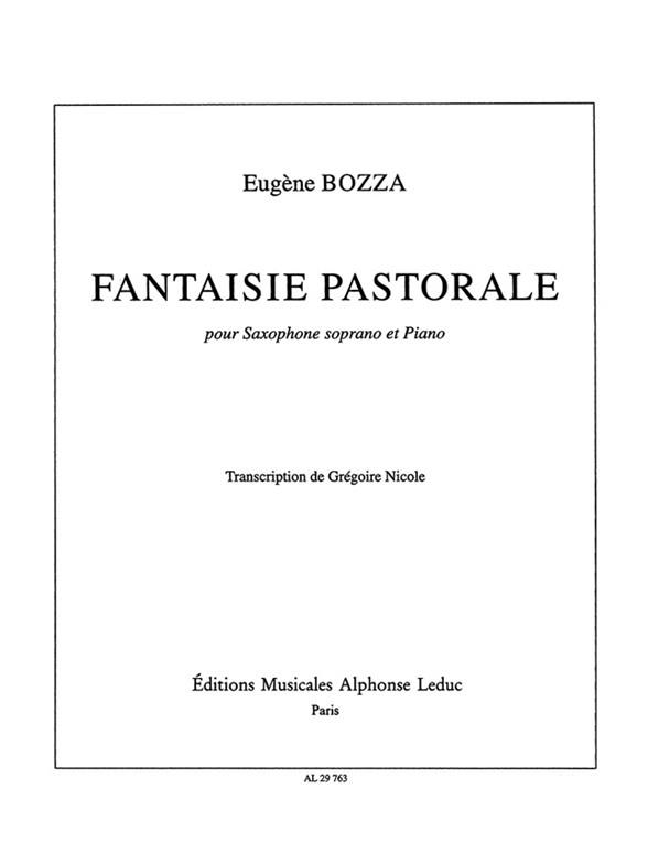 BOZZA E. - FANTASIA PASTORAL (SAXSOPRANO Y P)
