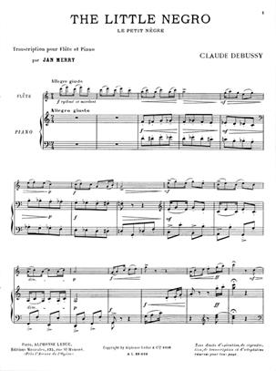 DEBUSSY C. - PEQUEÑO NEGRO - (FL/P)