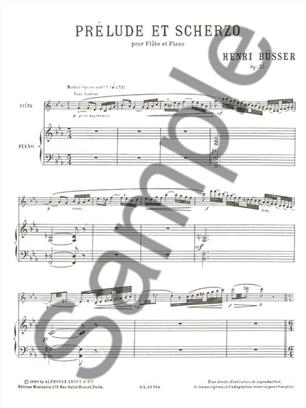 BUSSER H. - PRELUDIO Y SCHERZO -