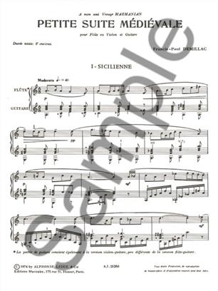 DEMILLAC F.P. - PEQUEÑA SUITE MEDIEVAL -