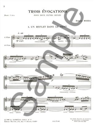 BOZZA E. - EVOCACIONES (3) -(2 FLAUTAS)