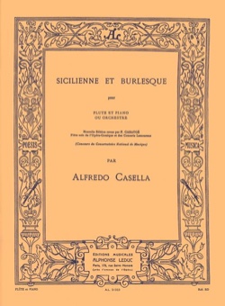 CASELLA A. - SICILIANA Y BURLESCA - FLAUTA Y PIANO