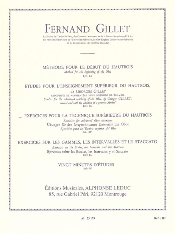 GILLET F. - EJERCICIOS PARA LA TECNICA SUPERIOR -