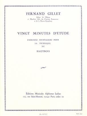 GILLET F. - VEINTE MINUTOS DE ESTUDIOS DIARIOS -