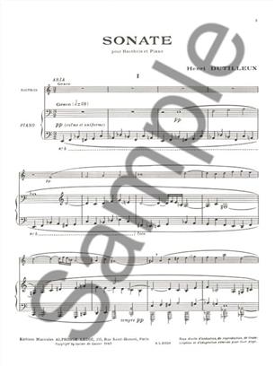DUTILLEUX H. - SONATA OBOE