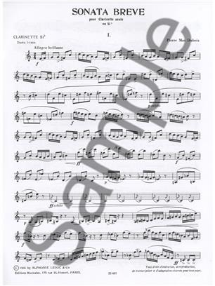 DUBOIS P.M. - SONATA BREVE -