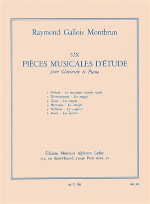 GALLOIS MONTBRUN R. - PIEZAS DE ESTUDIO (6) - (CL/P)