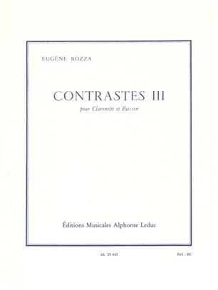 BOZZA E. - CONTRASTES III -