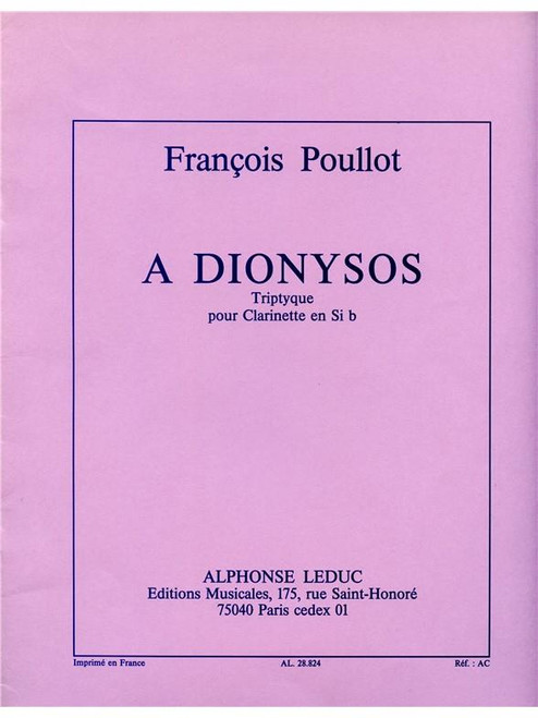 POULLOT F. - A DIONYSOS -