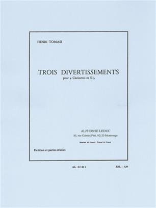 TOMASI H. - DIVERTISSEMENTS (3) - (4CL SIb) - (SC+PT)