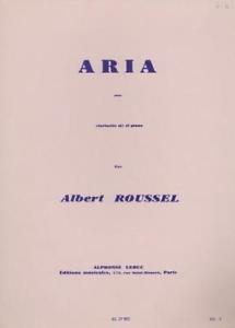 ROUSSEL A. - ARIA - (CLARINETE Y PIANO )