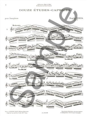 BOZZA E. - ESTUDIOS CAPRICHOS (12) -