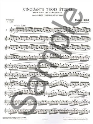 MULE M. - ESTUDIOS V.1 (1-18) (53) BOEHM, TERSCHACK, FURSTENEAU -