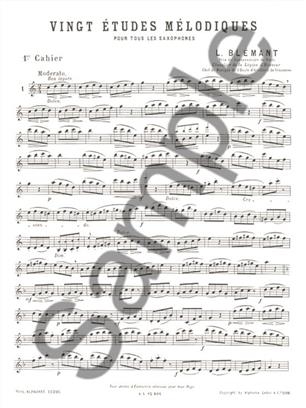 BLEMANT L. - ESTUDIOS MELODICOS V.1 (1-10) (20) -