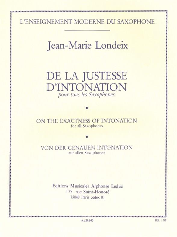 LONDEIX J.M. - JUSTESSE D-INTONATION -