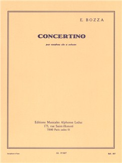 BOZZA E. - CONCERTINO -
