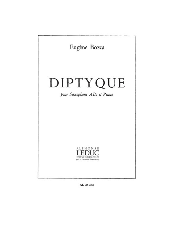BOZZA E. - DYPTYQUE - SAXO Y PIANO