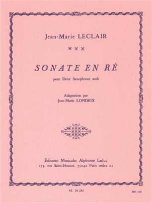 LECLAIR J.M. - SONATA RE -