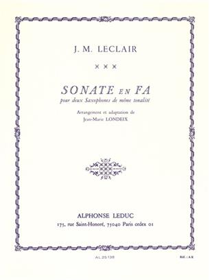 LECLAIR J.M. - SONATA FA -