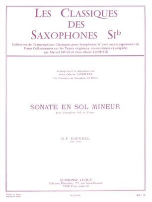 HANDEL G.F. - SONATA SOL m - SAX TENOR