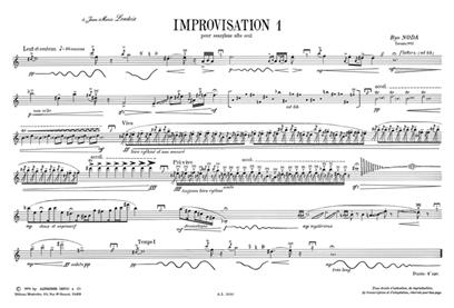 NODA R. - IMPROVISACION I -(S)