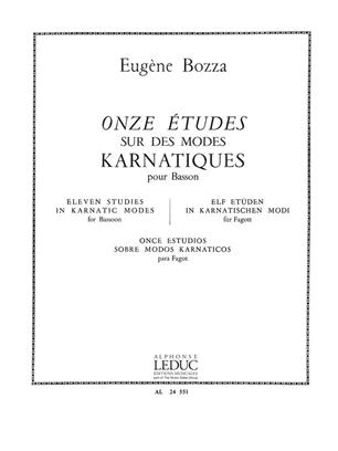 BOZZA E. - ESTUDIOS SOBRE LOS MODOS KARNATICOS (11) -