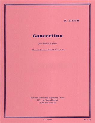 BITSCH M. - CONCERTINO - FAGOT Y PIANO