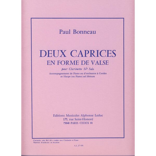 BONNEAU P. - CAPRICHOS EN FORMA DE VALS (2) -