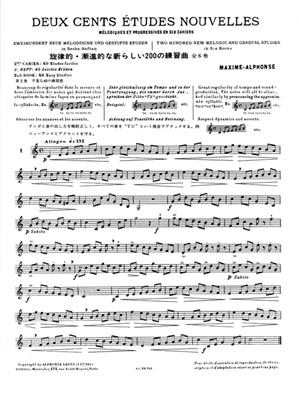 MAXIME ALPHONSE - ESTUDIOS NOUVELLES (200) V.2 -